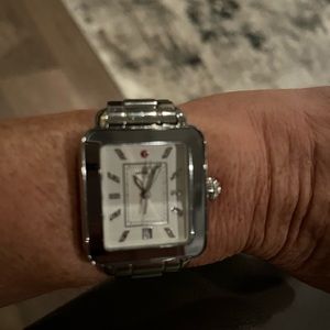 Michele watch with diamond markers